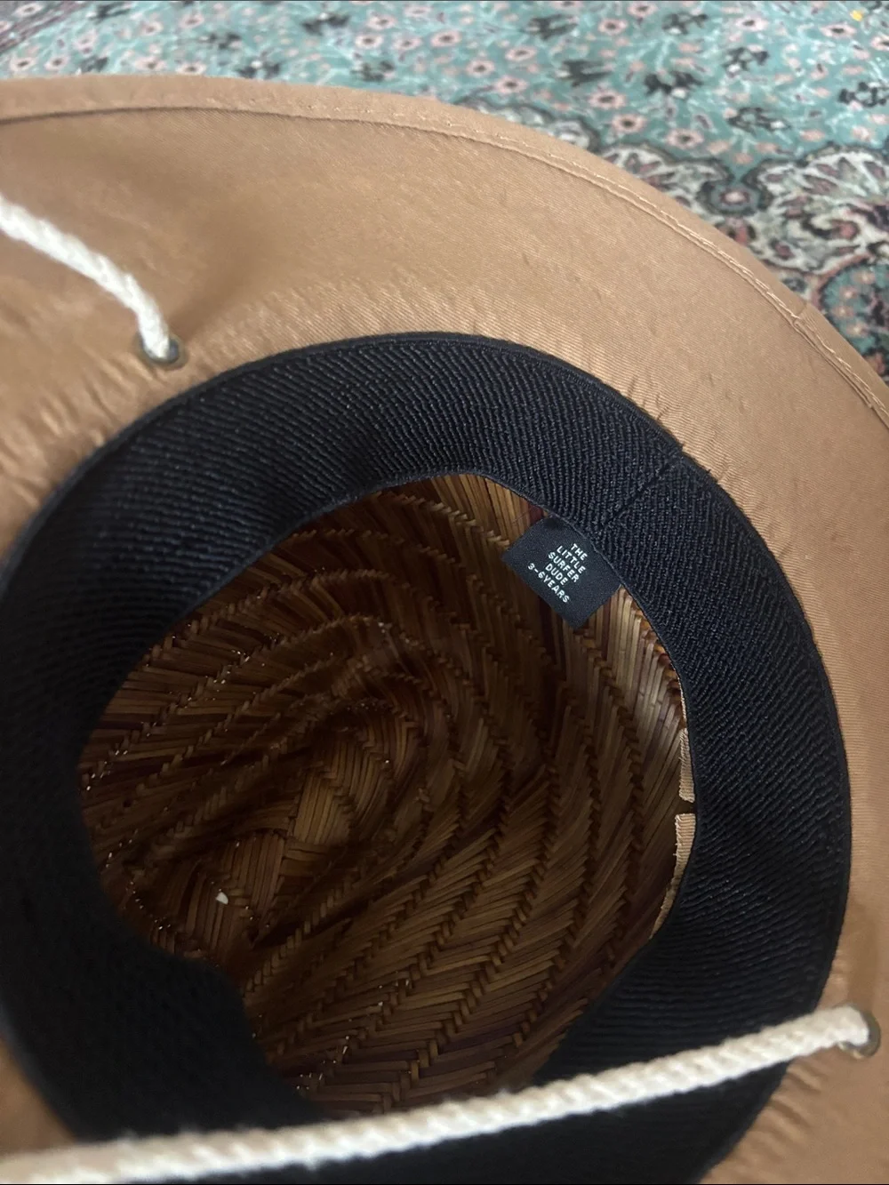 NWOT Kids Straw Sun Hat in Tan- 3-6 years